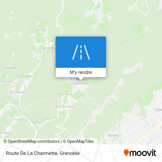 Route De La Charmette plan