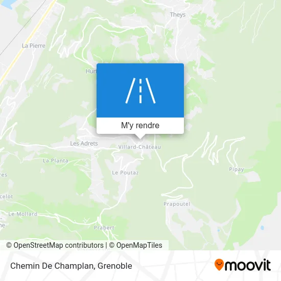 Chemin De Champlan plan