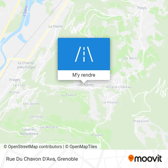 Rue Du Chavon D'Ava plan