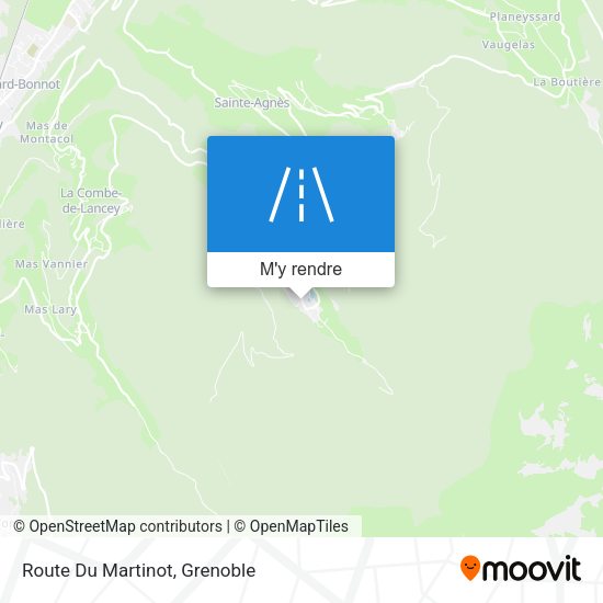Route Du Martinot plan
