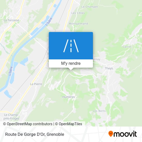Route De Gorge D'Or plan