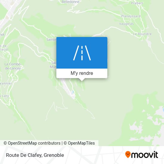 Route De Clafey plan