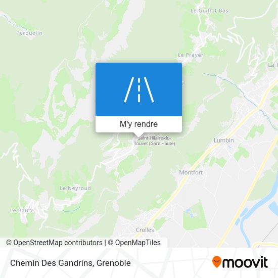 Chemin Des Gandrins plan