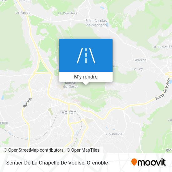 Sentier De La Chapelle De Vouise plan