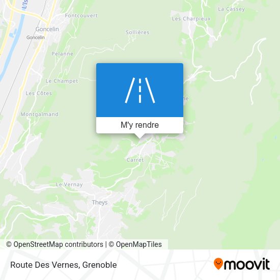 Route Des Vernes plan