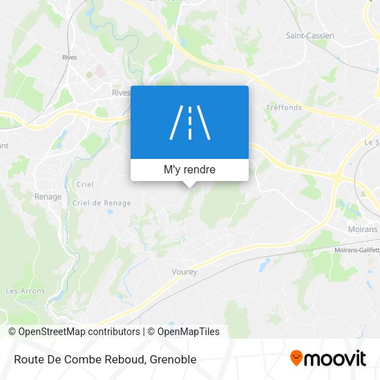Route De Combe Reboud plan