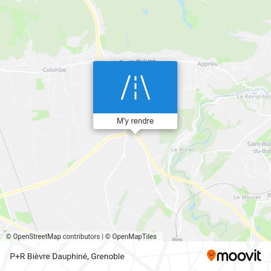 P+R Bièvre Dauphiné plan