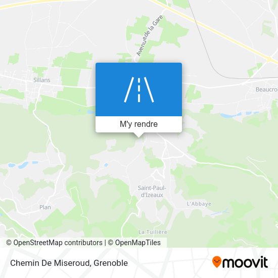 Chemin De Miseroud plan