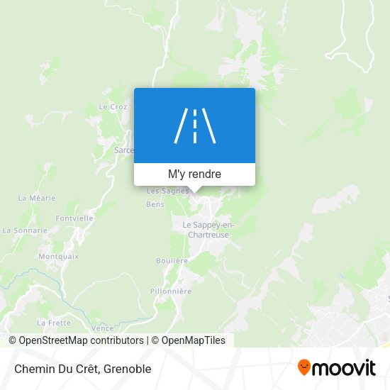 Chemin Du Crêt plan