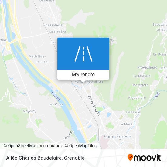 Allée Charles Baudelaire plan