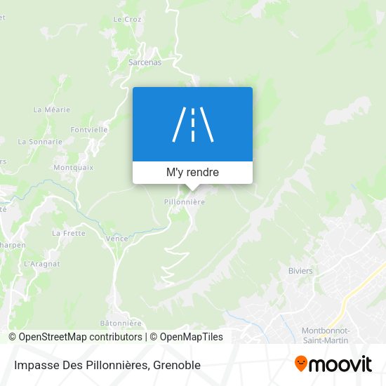 Impasse Des Pillonnières plan