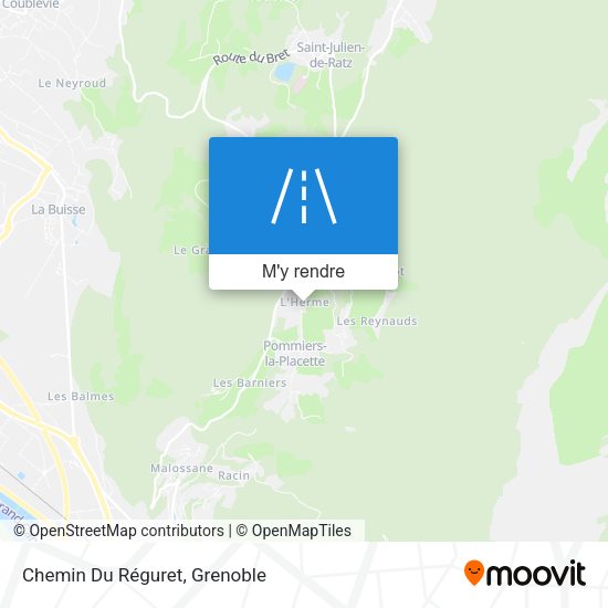 Chemin Du Réguret plan