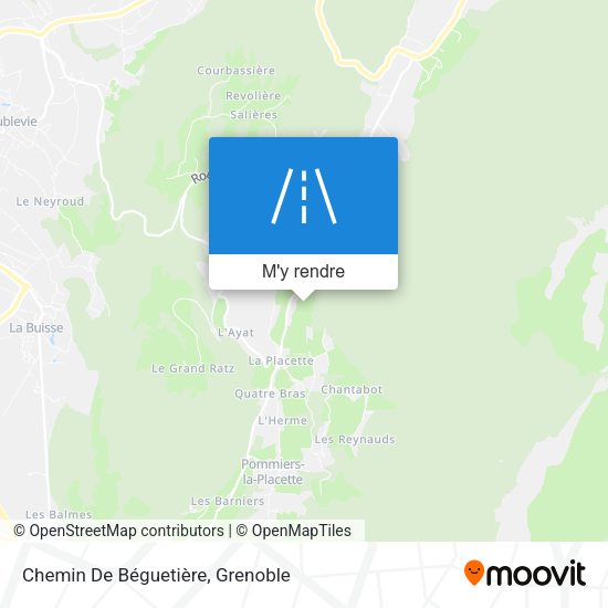 Chemin De Béguetière plan