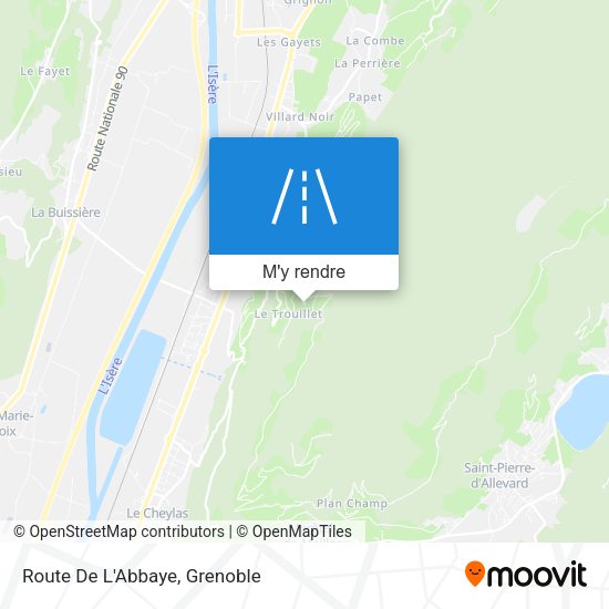 Route De L'Abbaye plan