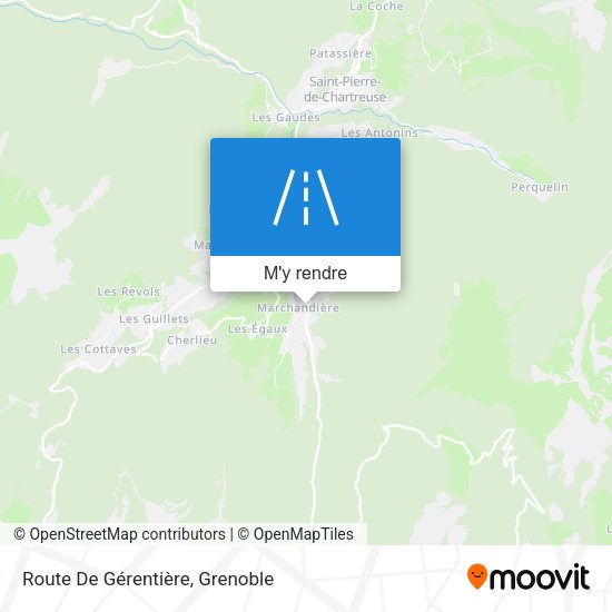 Route De Gérentière plan