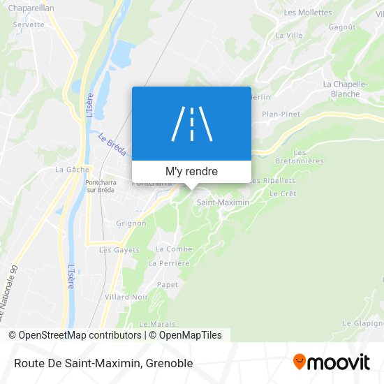 Route De Saint-Maximin plan