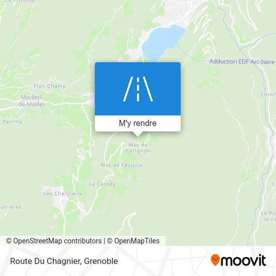 Route Du Chagnier plan