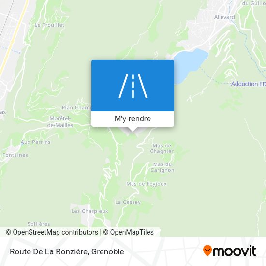 Route De La Ronzière plan