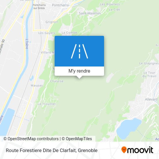 Route Forestiere Dite De Clarfait plan