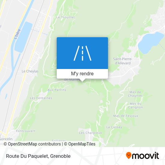 Route Du Paquelet plan