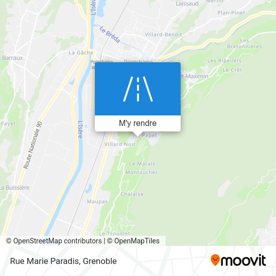 Rue Marie Paradis plan