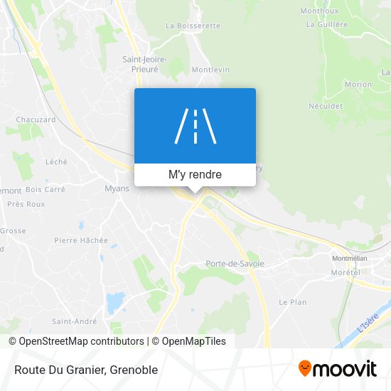 Route Du Granier plan