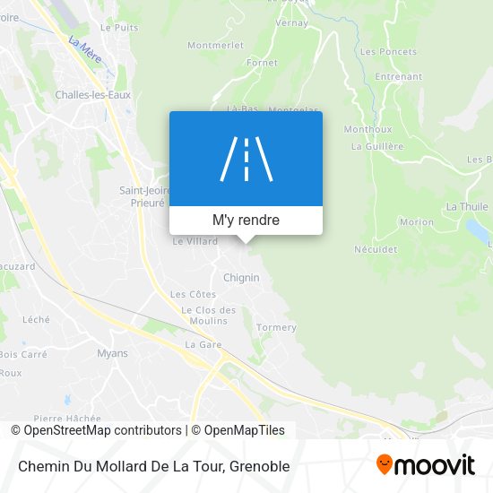Chemin Du Mollard De La Tour plan