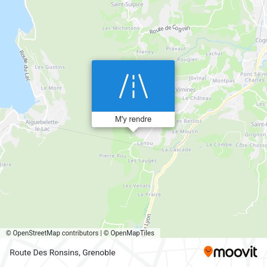 Route Des Ronsins plan