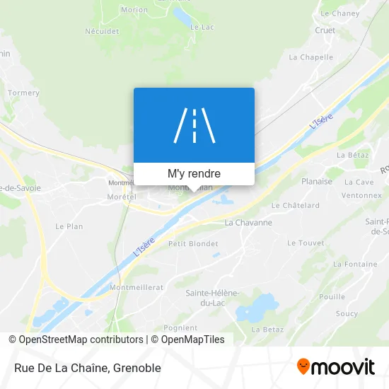 Rue De La Chaîne plan