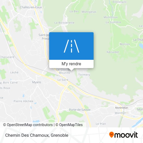 Chemin Des Chamoux plan