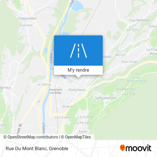Rue Du Mont Blanc plan