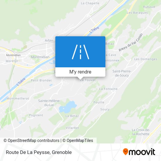 Route De La Peysse plan