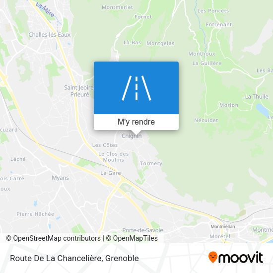 Route De La Chancelière plan
