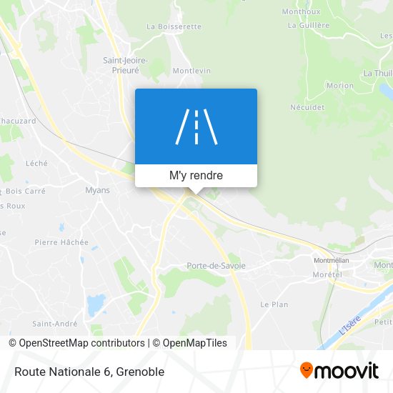 Route Nationale 6 plan