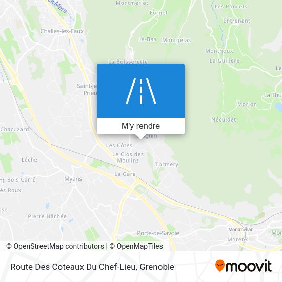 Route Des Coteaux Du Chef-Lieu plan