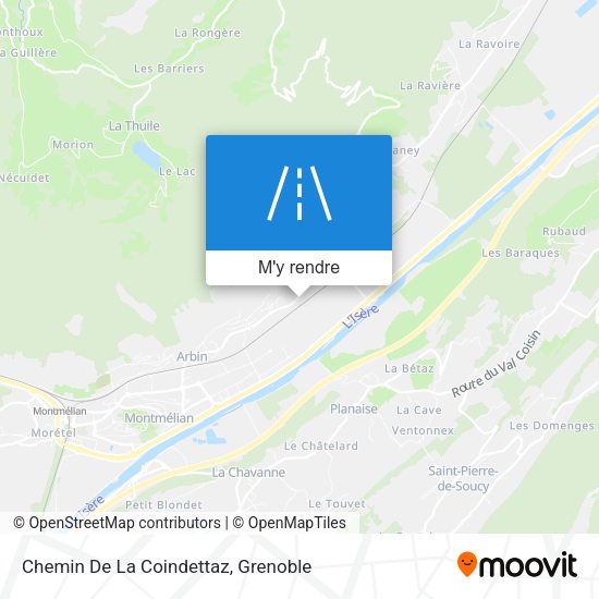 Chemin De La Coindettaz plan