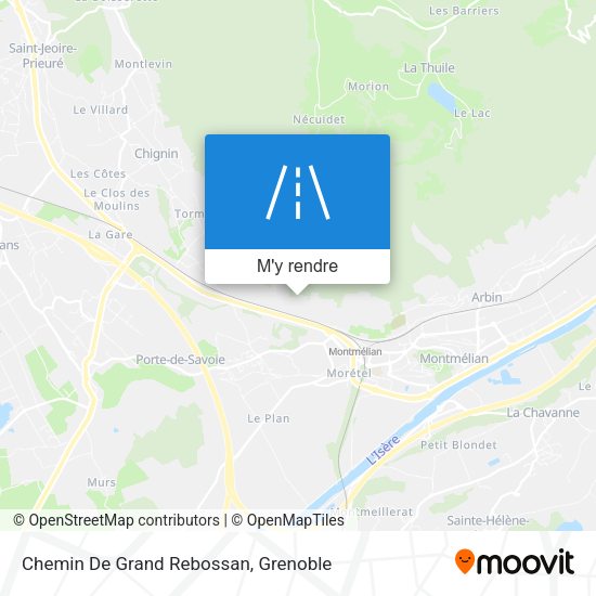 Chemin De Grand Rebossan plan