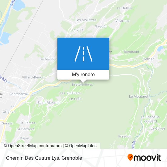 Chemin Des Quatre Lys plan