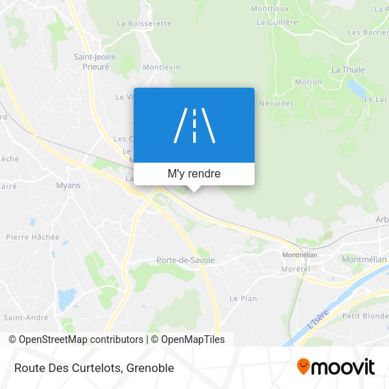 Route Des Curtelots plan