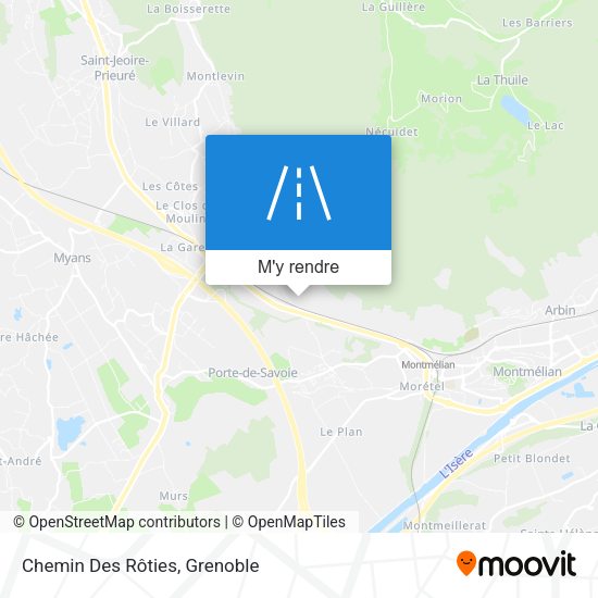 Chemin Des Rôties plan