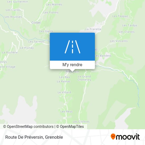 Route De Préversin plan