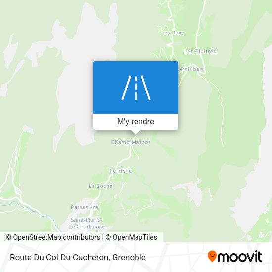 Route Du Col Du Cucheron plan