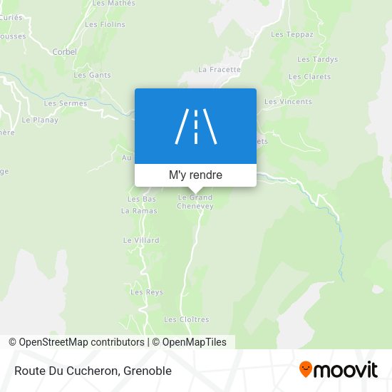 Route Du Cucheron plan