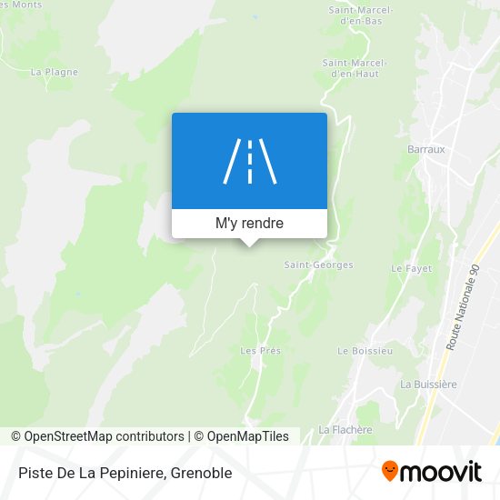 Piste De La Pepiniere plan