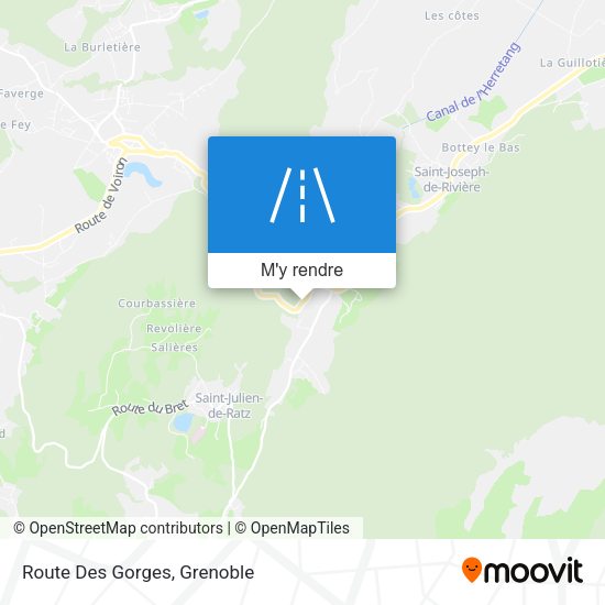 Route Des Gorges plan