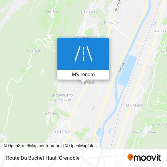 Route Du Buchet Haut plan