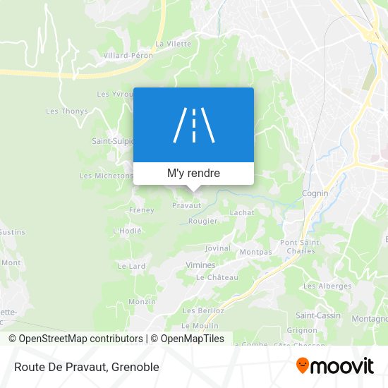 Route De Pravaut plan