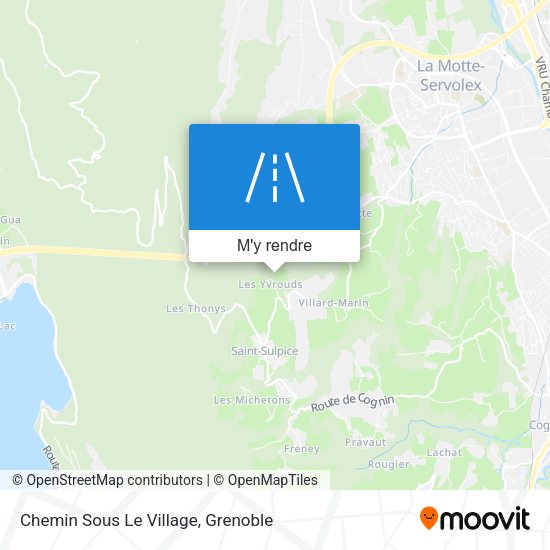 Chemin Sous Le Village plan