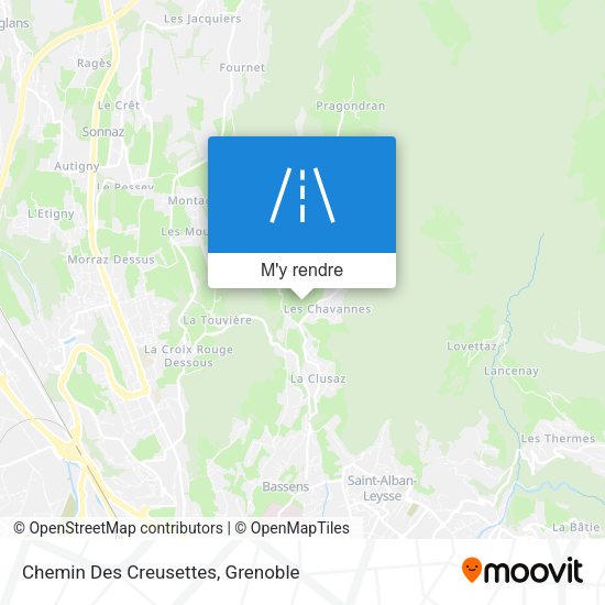 Chemin Des Creusettes plan