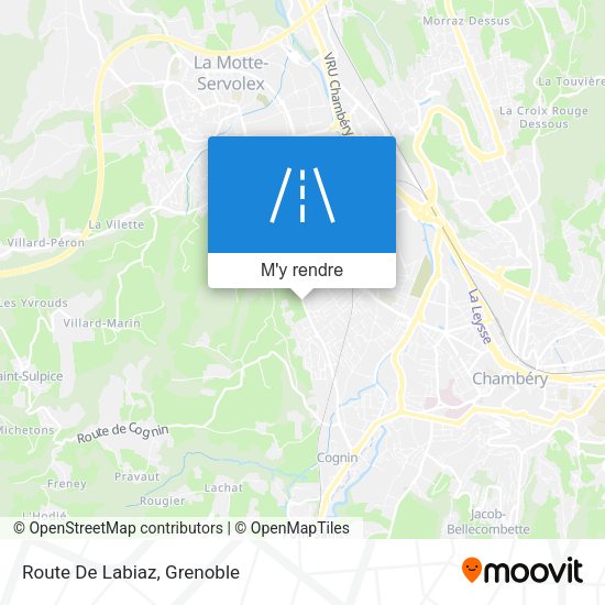 Route De Labiaz plan